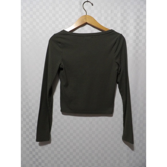 WILD FABLE Ribbed Long Sleeve Crop Top | S - Picture 3 of 5